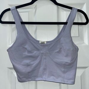 Lavender cropped tank from Garage size S
